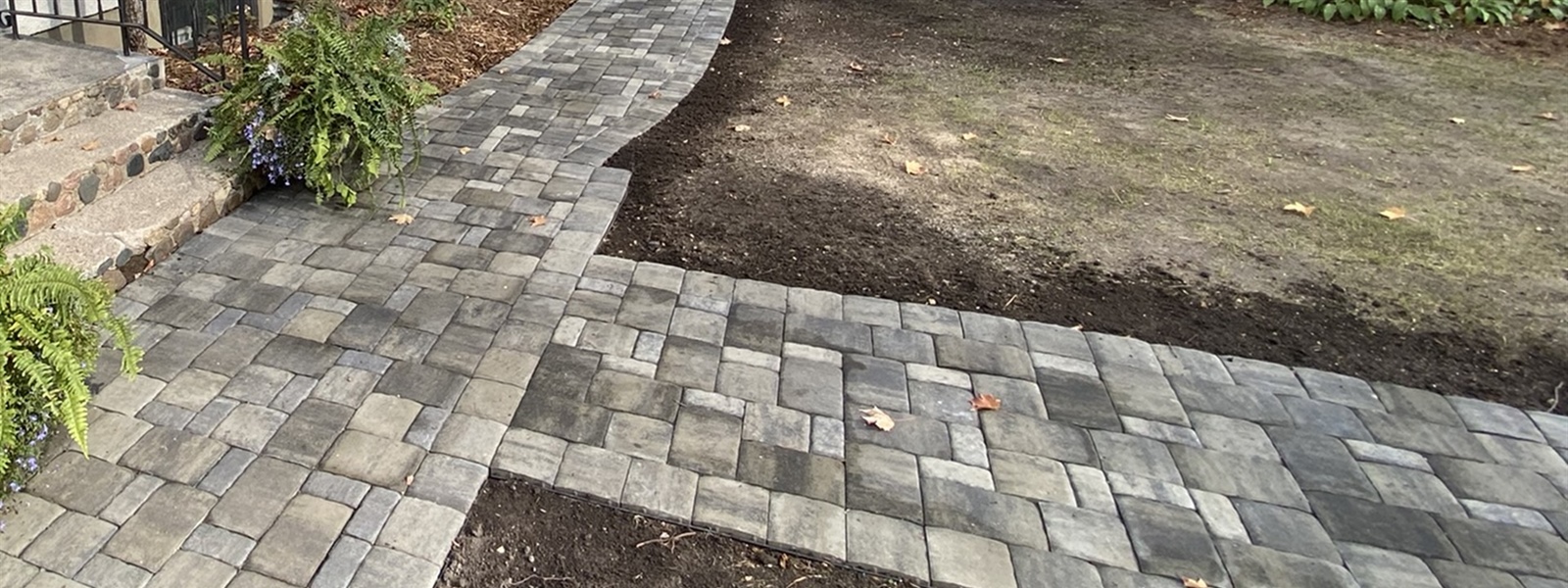 Buffalo Belgard Paver Walkway and Flagstone Pathway Installation