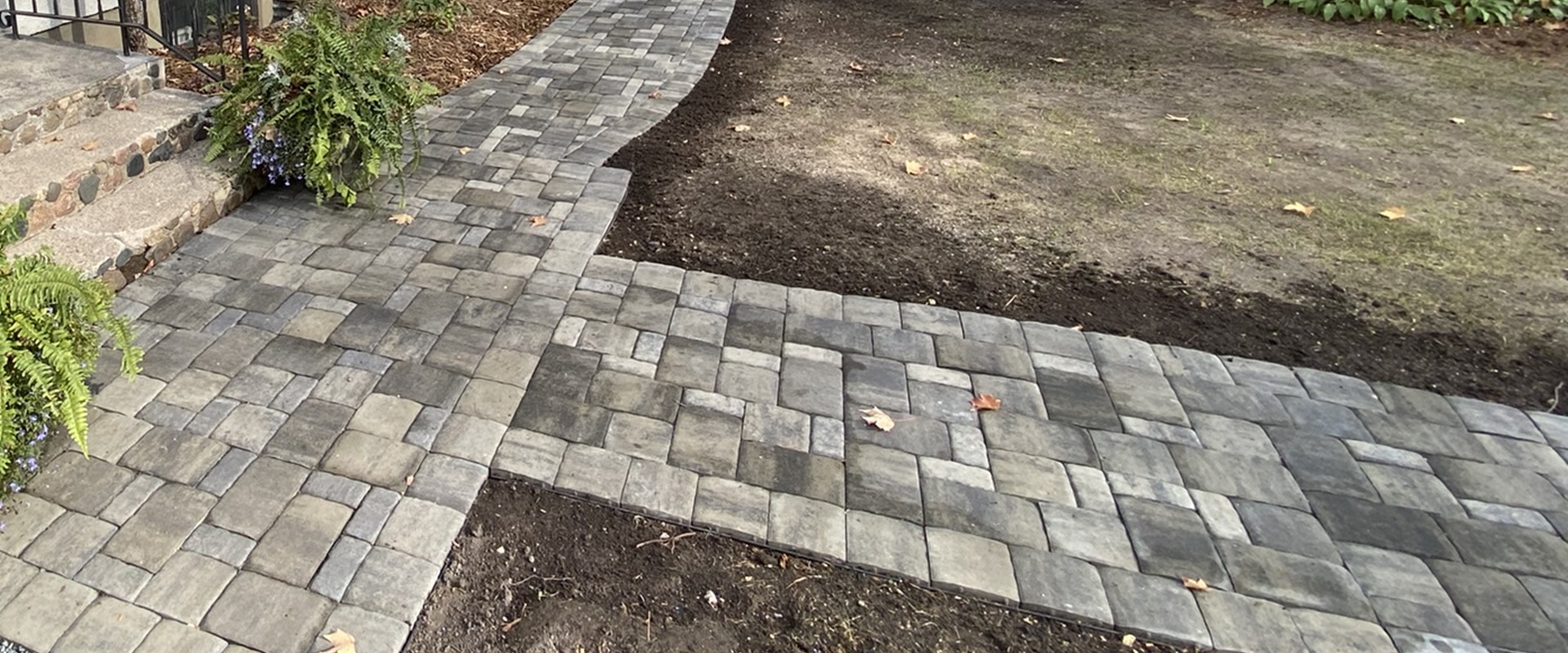 Buffalo Belgard Paver Walkway and Flagstone Pathway Installation
