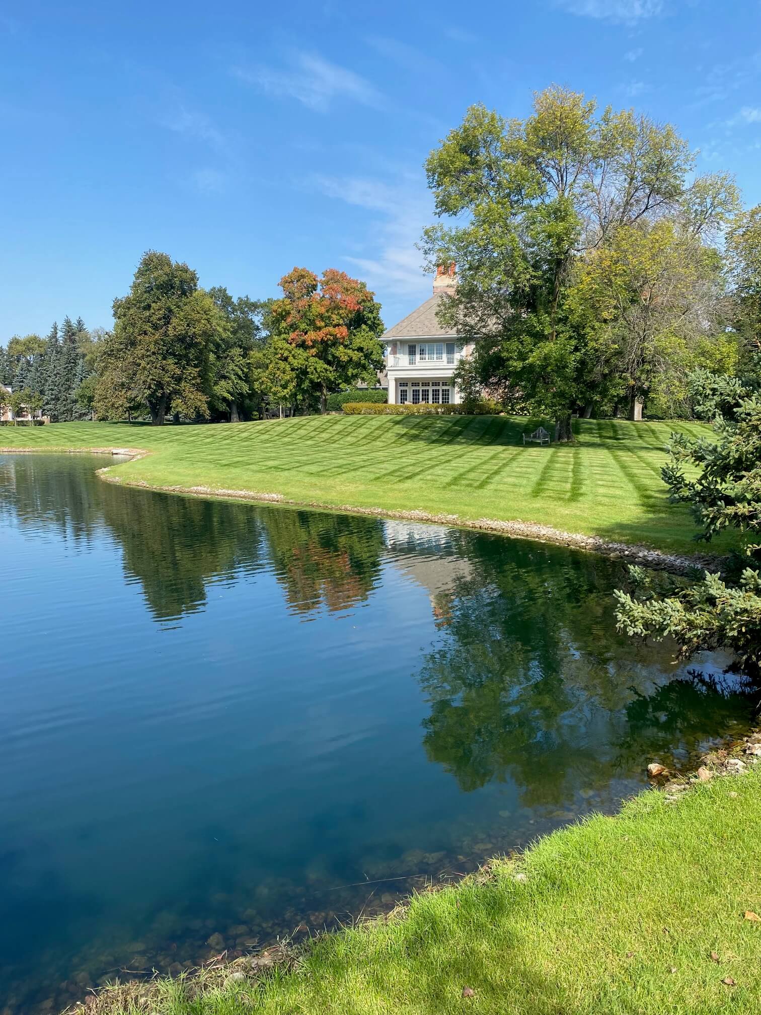 Medina Estate Weekly Lawn Maintenance & Striping